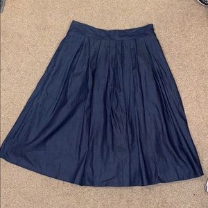 Denim A-Line Skirt (small)